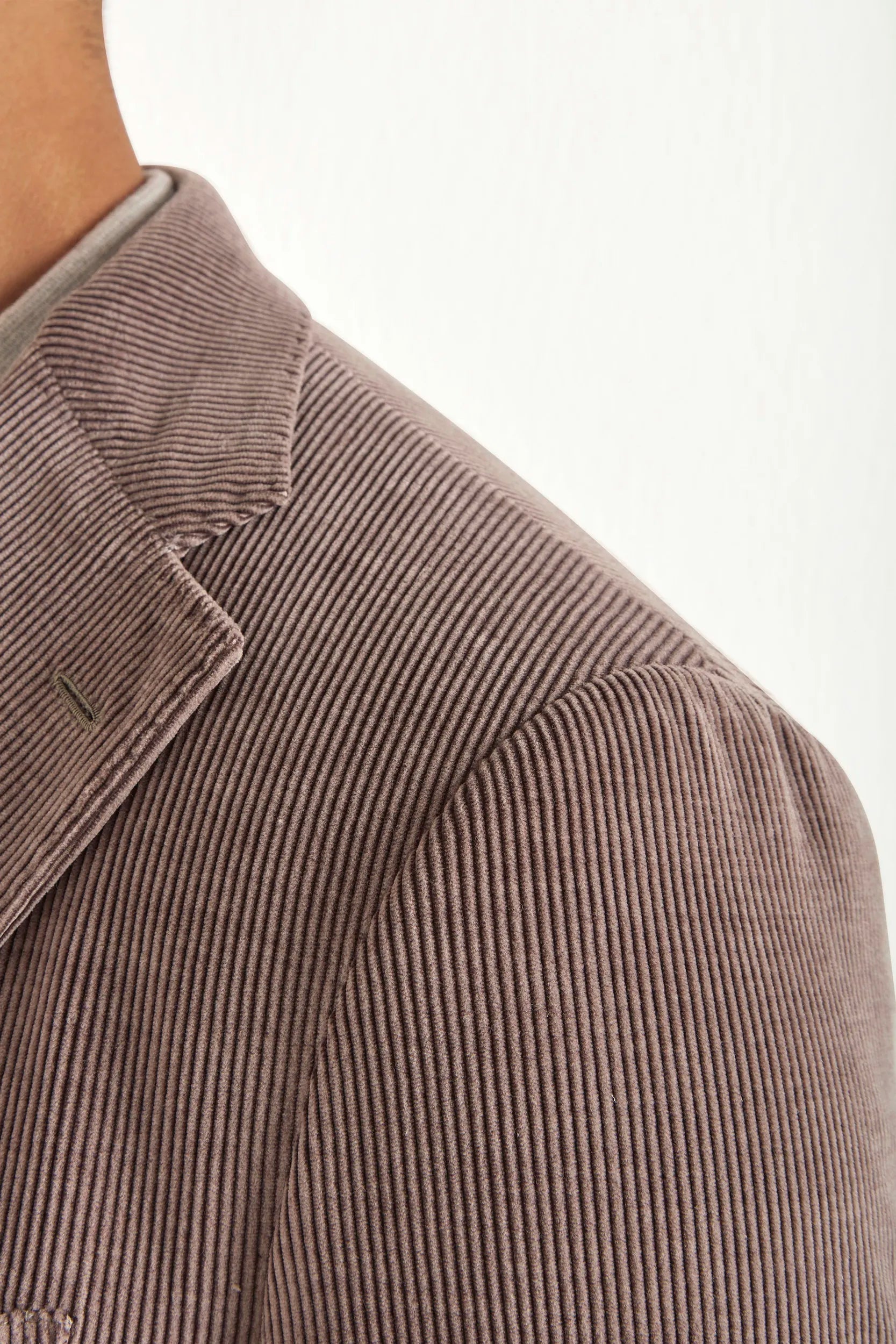 Plum corduroy jacket - Made in Italy