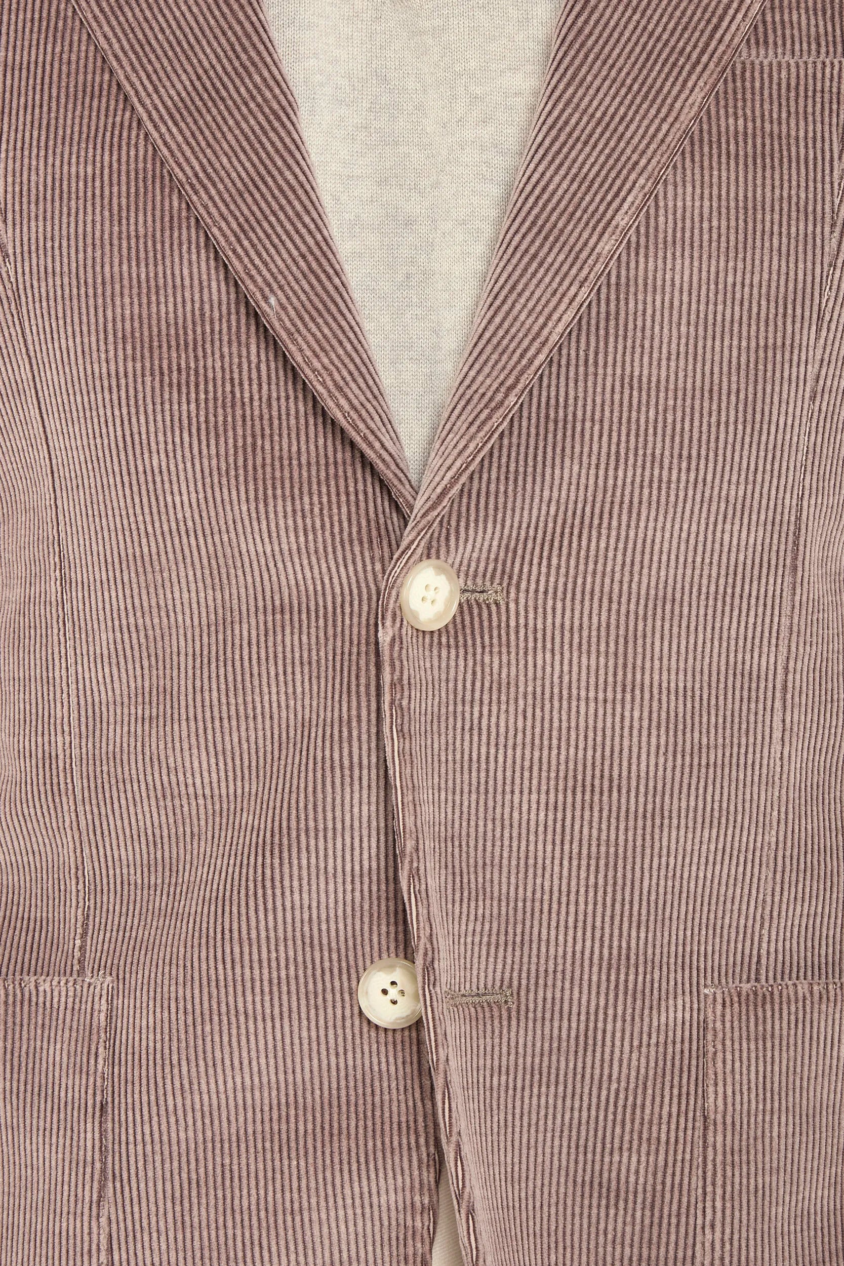 Plum corduroy jacket - Made in Italy