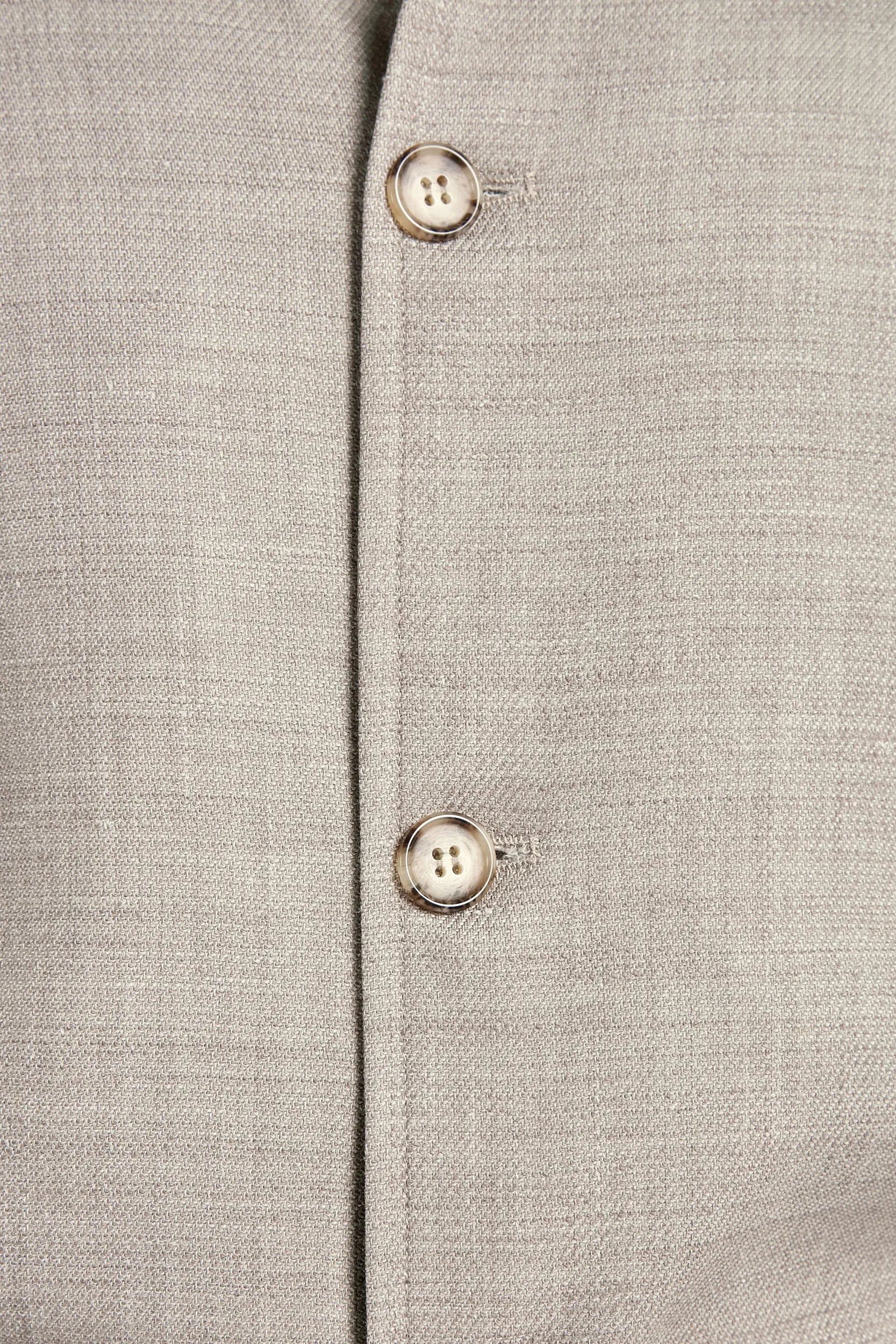 Taupe linen blend bomber - Made in Italy