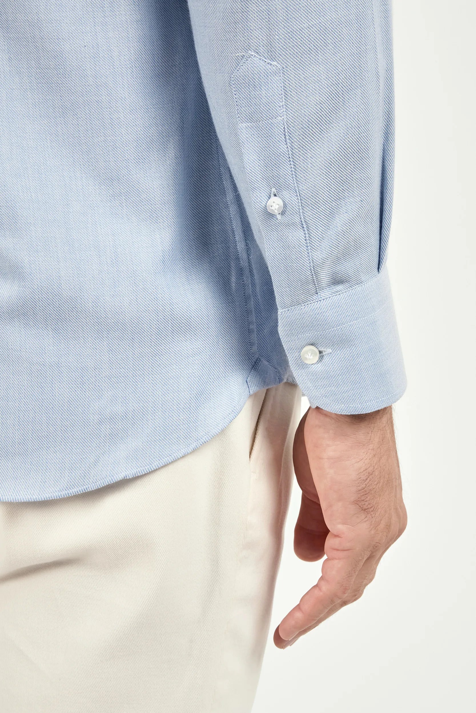 Light blue jersey shirt - Made in Italy