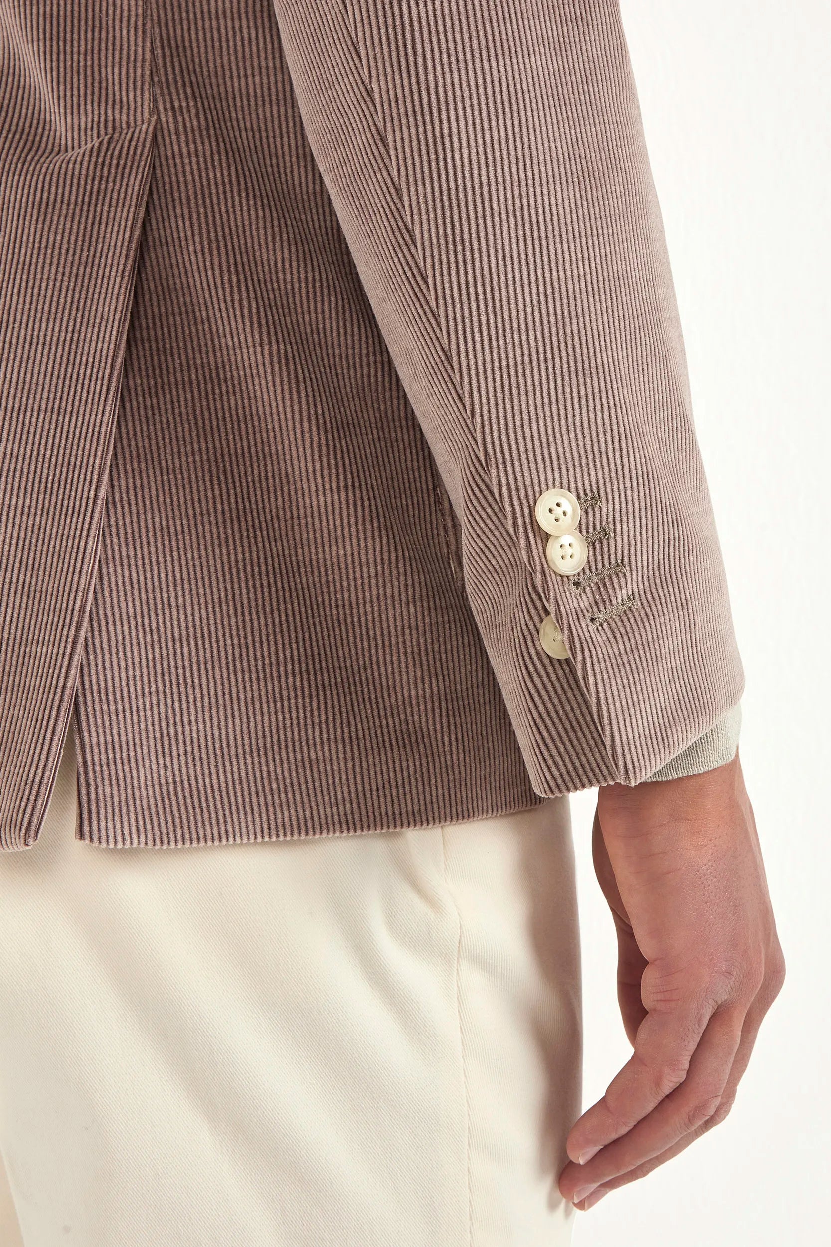 Plum corduroy jacket - Made in Italy